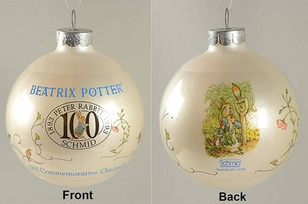 Beatrix Potter Annual Christmas Ornament Commemorative Orn 1893-1993 - Boxed