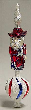 College Mascot Tree Topper Ole Miss Rebels - With Box