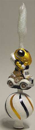 College Mascot Tree Topper Georgia Tech Yellow Jackets - Boxed