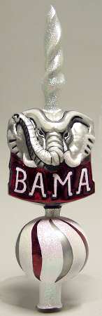 College Mascot Tree Topper Alabama Crimson Tide - Boxed