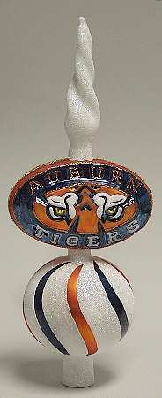 College Mascot Tree Topper Auburn Tigers - Boxed