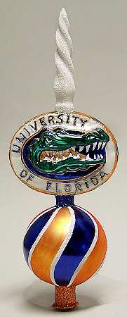 College Mascot Tree Topper Florida Gators - Boxed