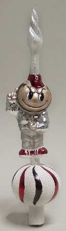 College Mascot Tree Topper Ohio State Buckeyes - Boxed