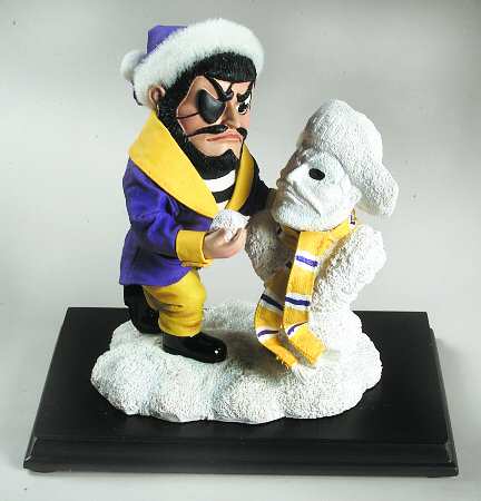Snow Mascot Figurines East Carolina Pirates - Boxed
