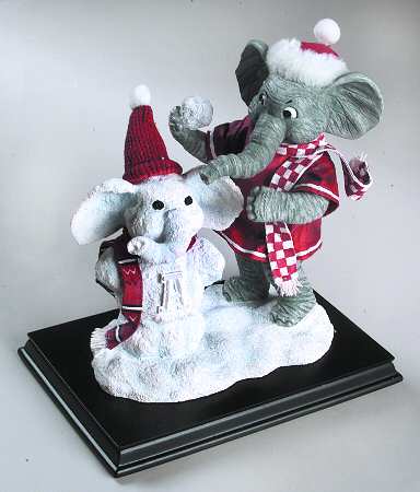 Snow Mascot Figurines Alabama Crimson Tide - Boxed