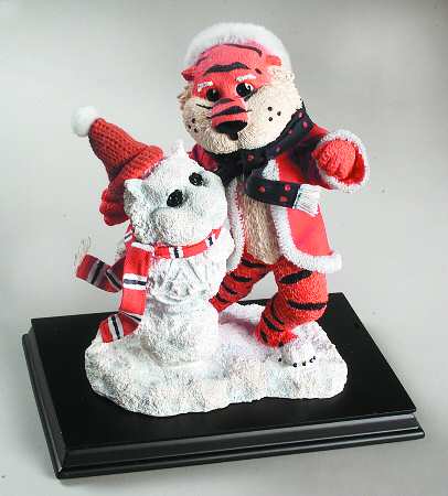 Snow Mascot Figurines Auburn Tigers - Boxed