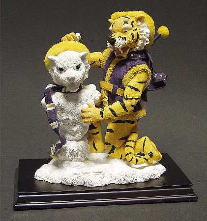 Snow Mascot Figurines Lsu Tigers - Boxed