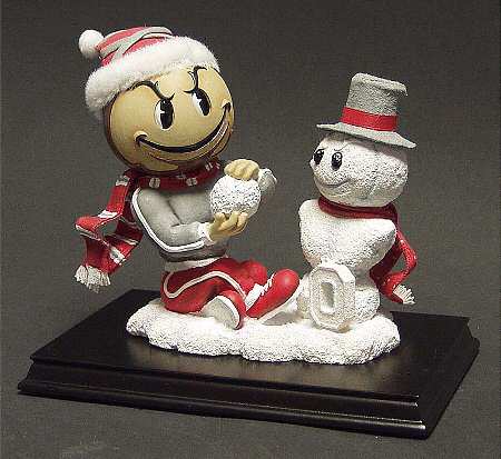 Snow Mascot Figurines Ohio State Buckeyes - Boxed