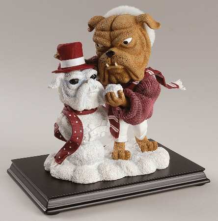 Snow Mascot Figurines Mississippi State Bulldogs - Boxed