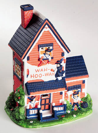 College Treasures Lighted Houses Virginia Cavaliers-Mascot House - Boxed