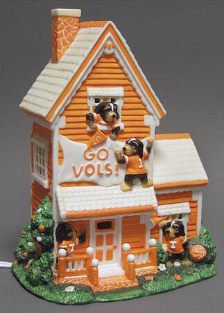 College Treasures Lighted Houses Tennessee Volunteers-Mascot House - Boxed