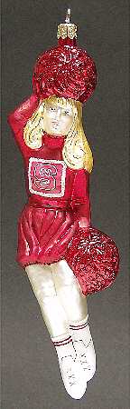 Cheerleader Ornaments Nc State Wolfpack - Boxed