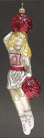 Cheerleader Ornaments Ohio State Buckeyes - Boxed