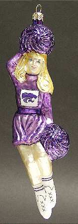Cheerleader Ornaments Kansas State Wildcats - No Box
