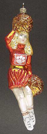 Cheerleader Ornaments Clemson Tigers - Boxed