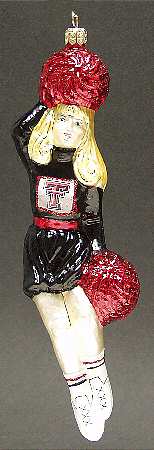 Cheerleader Ornaments Texas Tech Red Raiders - Boxed