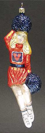 Cheerleader Ornaments Virginia Cavaliers - Boxed