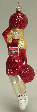 Cheerleader Ornaments Georgia Bulldogs - Boxed
