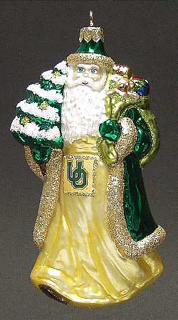 University Santa Ornaments Oregon Ducks - Boxed