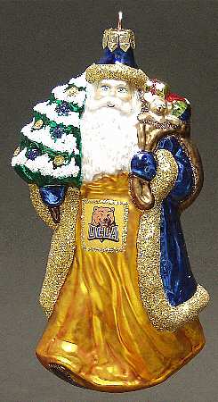 University Santa Ornaments Ucla Bruins - Boxed