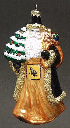 University Santa Ornaments Southern Mississippi Eagles - Boxed