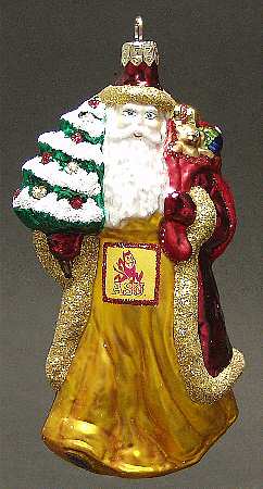 University Santa Ornaments Arizona State Sun Devils - Boxed