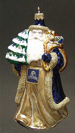 University Santa Ornaments Pittsburgh Panthers - Boxed