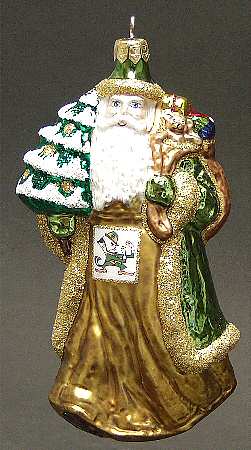 University Santa Ornaments Notre Dame Fighting Irish - Boxed