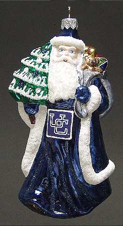 University Santa Ornaments Connecticut Huskies - Boxed
