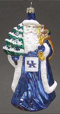University Santa Ornaments Kentucky Wildcats - Boxed