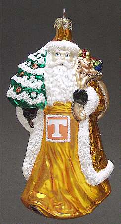 University Santa Ornaments Tennessee Volunteers - Boxed