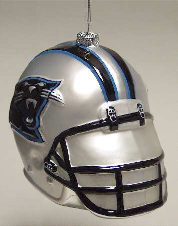 NFL Team Football Helmets Carolina Panthers 4" - Boxed