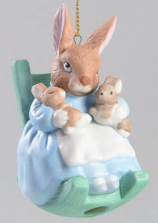 Beatrix Potter Figural Ornament Mrs Rabbit - With Box