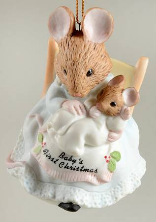 Beatrix Potter Figural Ornament Baby's First Christmas - Boxed
