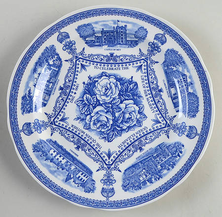 Spode Royalty Giftware Queen Mother Memorial Plate 1900-2002 - No Box