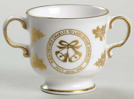 Spode Royalty Giftware Charles & Diana Wedding Mini Loving Cup - No Box