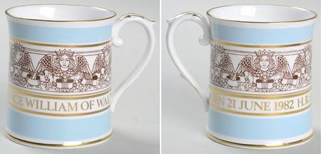 Spode Royalty Giftware Prince William Christening Mug - No Box
