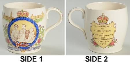 Spode Royalty Giftware George Vi & Elizabeth Coronation Mug - No Box