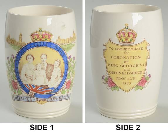 Spode Royalty Giftware George Vi & Elizabeth Coronation Beaker - No Box