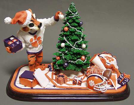 Mascot Tree-Trimmer Figurines Clemson Tigers - Boxed