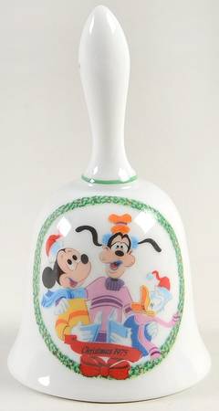 Disney Christmas Bell Mickey, Goofy & Donald - With Box