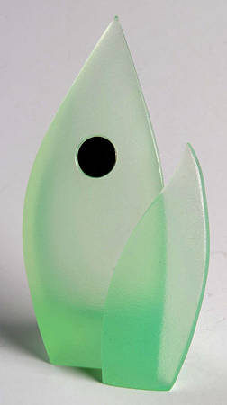 Insects & Butterflies-Crystal Paradise Leaf Magnetic Display-Green Lucite  - Display Stand Individual