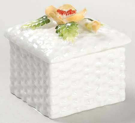 Schmid Giftware Box W/ Lid-Yellow Flower - Boxed