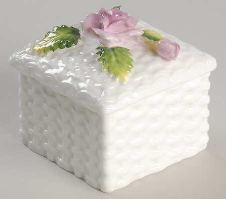 Schmid Giftware Box W/Lid-Light Purple Flower - Boxed