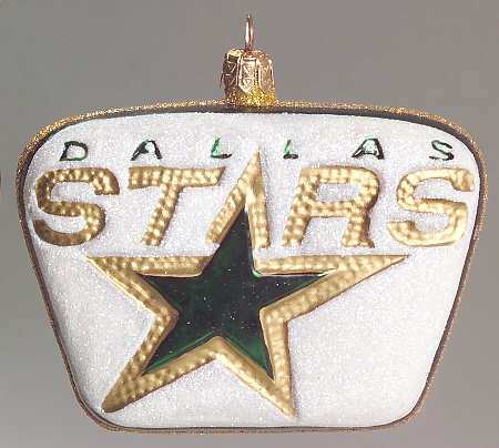 NHL Blown Glass Ornaments Dallas Stars - Boxed