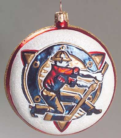 NHL Blown Glass Ornaments Edmonton Oilers - Boxed