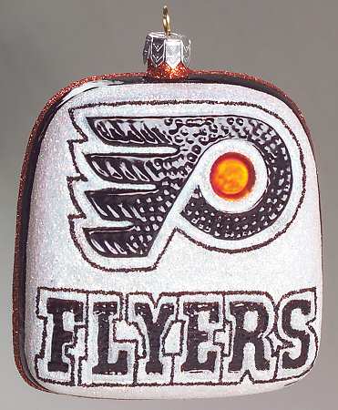 NHL Blown Glass Ornaments Philadelphia Flyers - Boxed