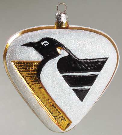 NHL Blown Glass Ornaments Pittsburgh Penguins - With Box