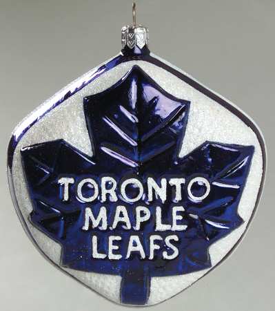 NHL Blown Glass Ornaments Toronto Maple Leafs - No Box