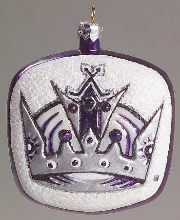NHL Blown Glass Ornaments Los Angeles Kings - Boxed